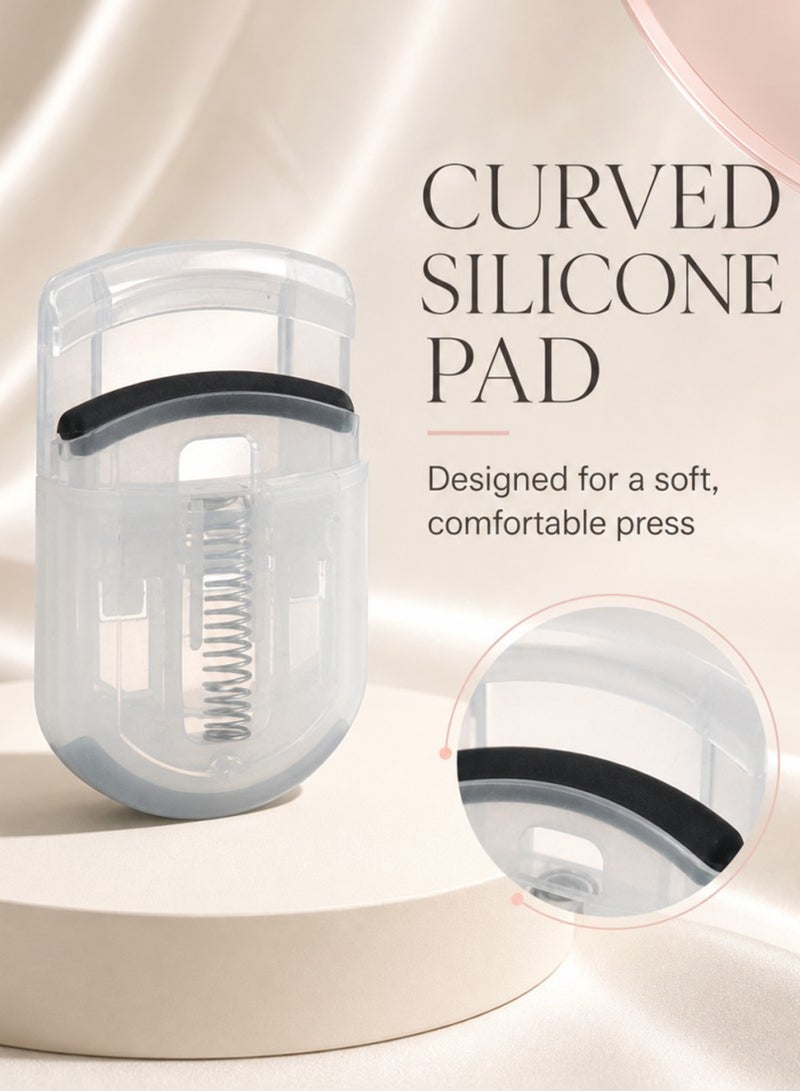 Eyelash curler, eyelash curler replacement pad - universal silicone rubber eyelash curler replacement pad with transparent storage box - Image 2