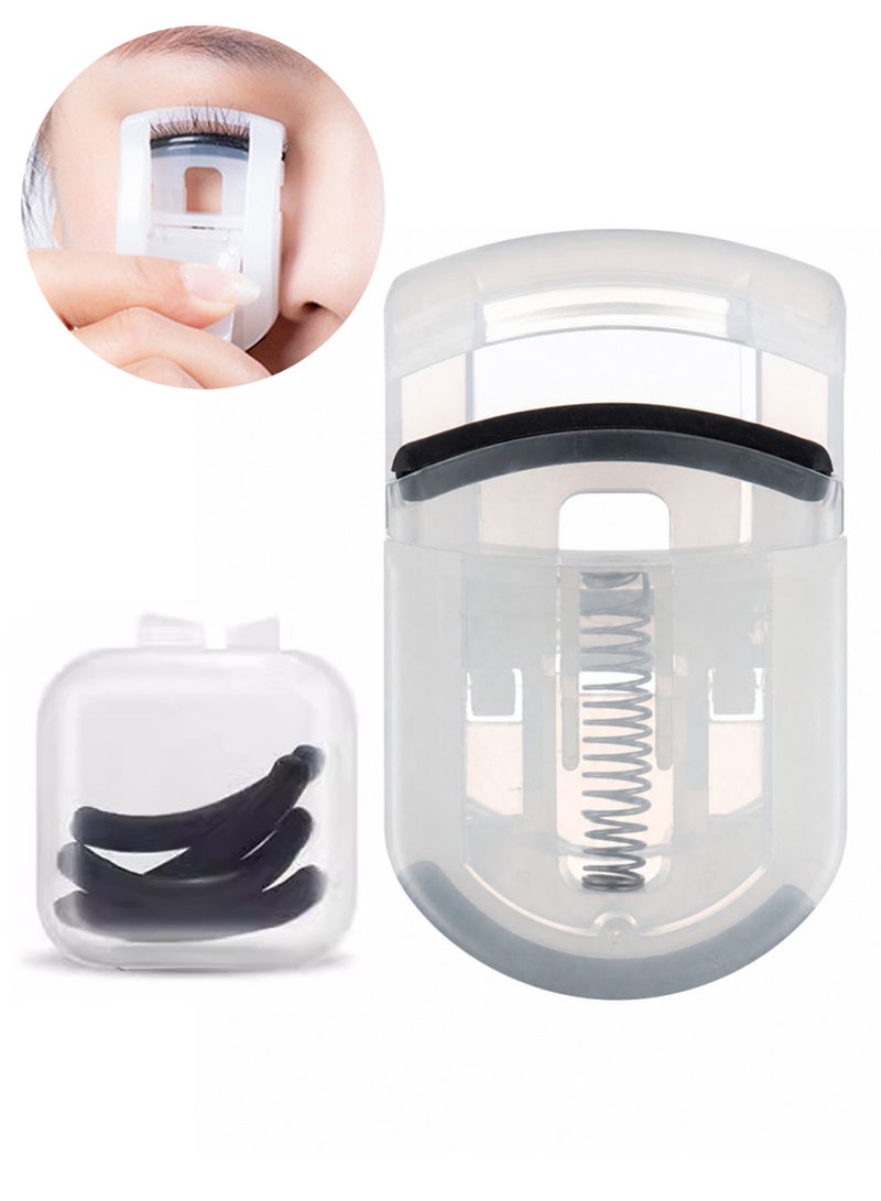 Eyelash curler, eyelash curler replacement pad - universal silicone rubber eyelash curler replacement pad with transparent storage box - Image 1