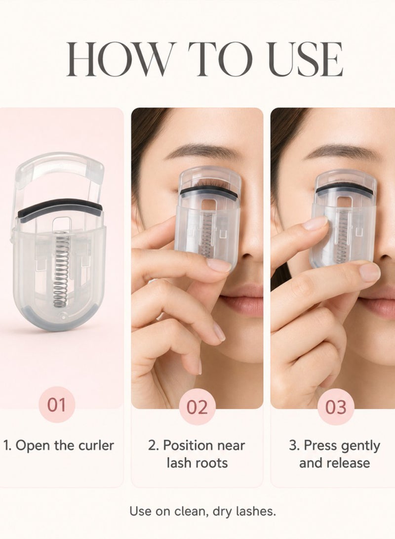 Eyelash curler, eyelash curler replacement pad - universal silicone rubber eyelash curler replacement pad with transparent storage box - Image 5