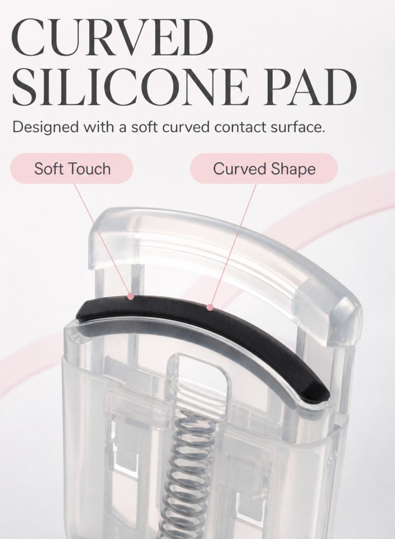 Eyelash curler, eyelash curler replacement pad - universal silicone rubber eyelash curler replacement pad with transparent storage box - Image 3