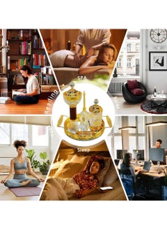 بخور بوسيدين مجموعة مبخرة بخور بتصميم أنيق، مبخرة العود العربي، حامل عطر بخور للمنزل والمكتب  - Image 4