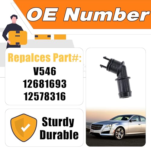 LEVANLIGHT Positive Crankcase Ventilation PCV Valve Fitting V546 Compatible with Chevy Camaro Equinox Malibu Impala Traverse GMC Acadia Terrain Buick Enclave LaCrosse, Replaces# 12578316 12681693 - Image 2