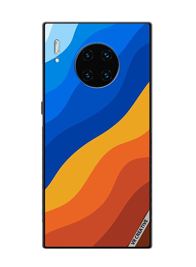 VR CREATIVE Protective Case Cover For Huawei Mate 30 Pro Waves Design Multicolour  - Image 1