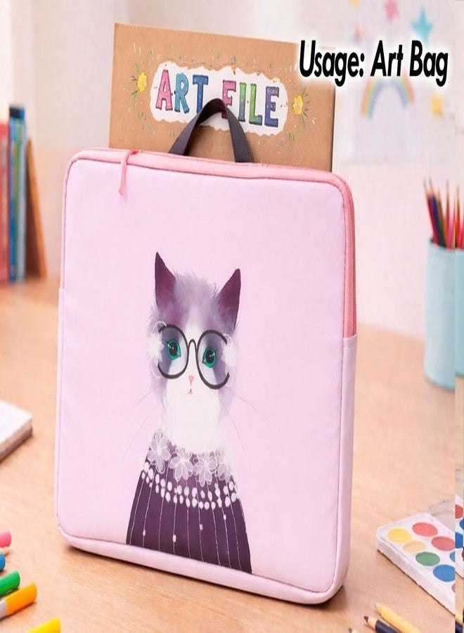 حقيبة كمبيوتر محمول وفنون بألوان الباستيل اللطيفة - حقيبة حمل متعددة الأغراض ذات تصميم جمالي للطلاب والفنانين والمهنيين - Image 5