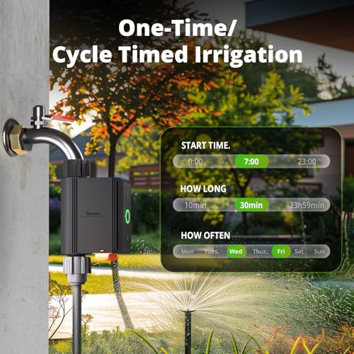 SONOFF Zigbee Sprinkler Timer Gateway Required Smart Controller Voice Control with Alexa and Google Home Automate Irrigation for Garden Lawn Pool Outdoor Watering SWVNH Black - Image 3
