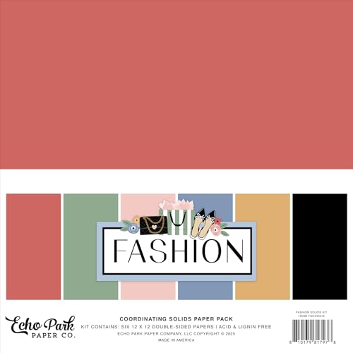 Echo Park Paper Fashion Solids Kit, Various - Image 3