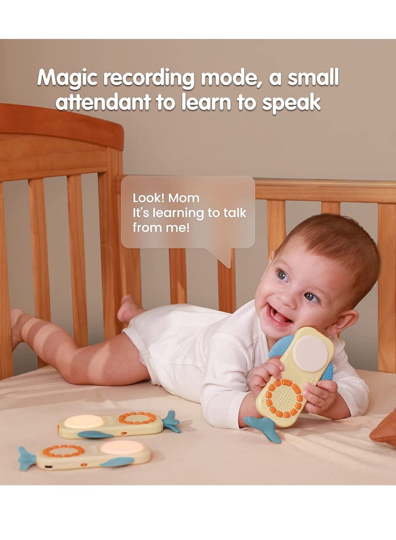 Beauenty Baby Phone Toy for 1 Year Old Toddlers Musical Cell Phone Toy with Light and Sound Rechargeable Battery Record u0026 Playback Features Baby Cell Phone Educational Toys Gifts for Birthday - Image 4