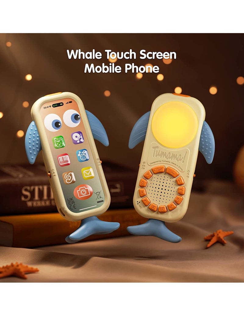 Beauenty Baby Phone Toy for 1 Year Old Toddlers Musical Cell Phone Toy with Light and Sound Rechargeable Battery Record u0026 Playback Features Baby Cell Phone Educational Toys Gifts for Birthday - Image 2