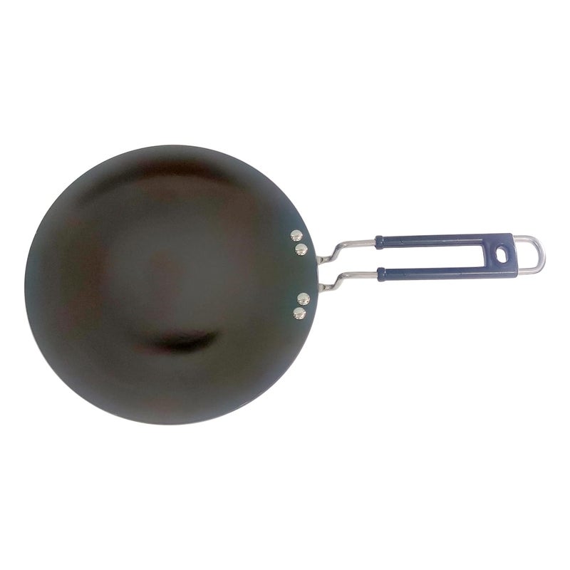 DBY Roti Pan Nonstick Coating Crepe Pan Griddle Pancake Tortilla Flat Frying Pan Hard Anodized Cookware Induction Base Roti Tawa Naan Chapati Tava Diameter 10 Inch - Image 2