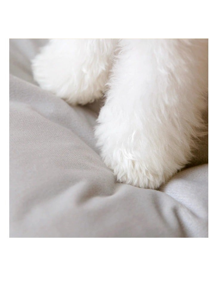 ماركة غير محددة منزل دافئ للقطط و الكلاب لون بني بالفرو مقاس وسط ( 44X36X39 ) - Image 2