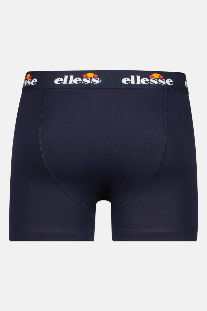 Ellesse Men 3 Pieces Brand Logo Boxers, Navy - Image 3