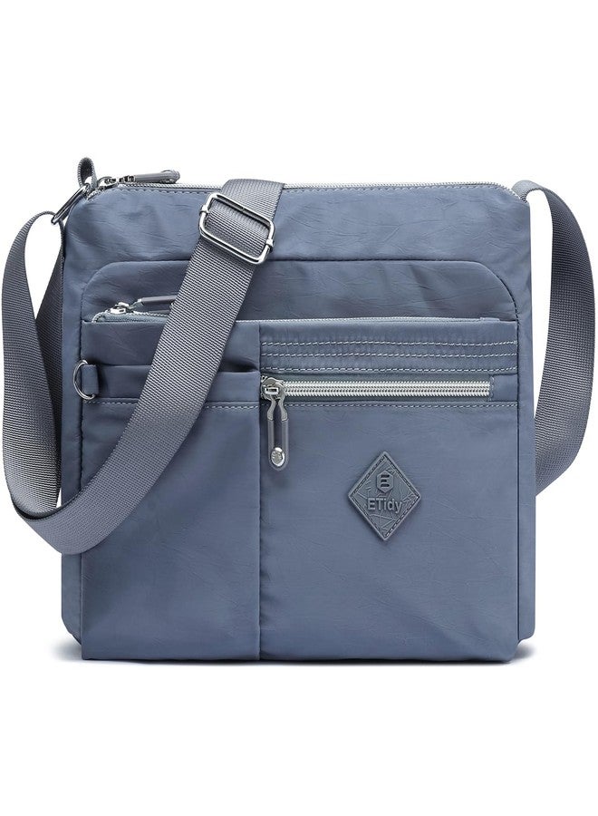 ETidy Crossbody Bag For Women Waterproof Lightweight Casual Shoulder Handbag Purse Bookbag, Blue - Image 1
