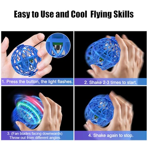 OBEST 2025 Flying Orb Ball Toy Galaxy Ball Cosmic Globe Boomerang HoverHand Drone Orbit Galactic Fidget Spinning Birthday Cool Stuff for 6 7 8 9 10 Year Old Boys Girls Teens Outdoor - Image 5