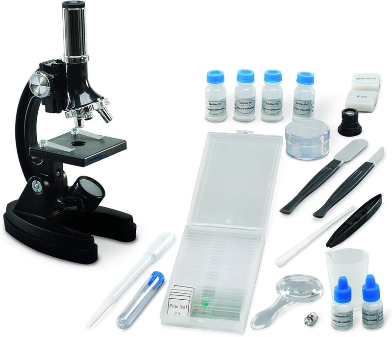 Educational Insights GeoSafari MicroPro 95-Piece Microscope Set, Prepared Slides, Instruction and Activity Guide, Ages 8 and up - Image 1