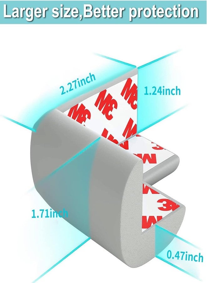 OLWICK® Baby Safety Corner Guards | Corner Edge Protector | Baby Proofing Corner Guards Cushion for Table, Stair, Cabinet, Countertop with 3M Tape, Pack of 8, Grey - Image 3