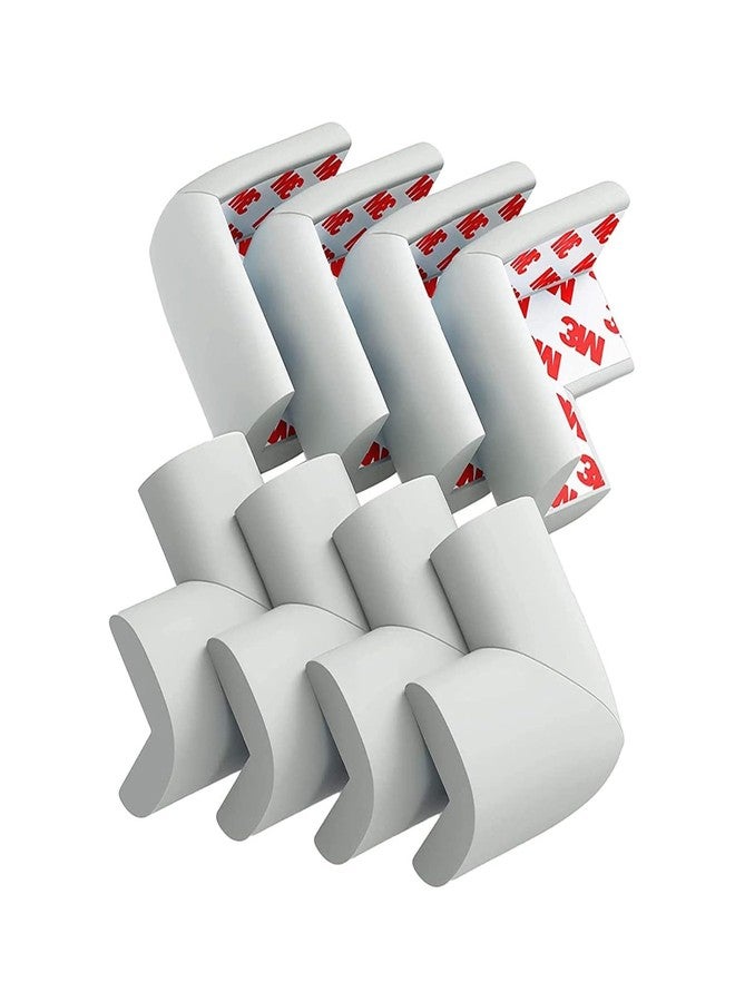 OLWICK® Baby Safety Corner Guards | Corner Edge Protector | Baby Proofing Corner Guards Cushion for Table, Stair, Cabinet, Countertop with 3M Tape, Pack of 8, Grey - Image 1