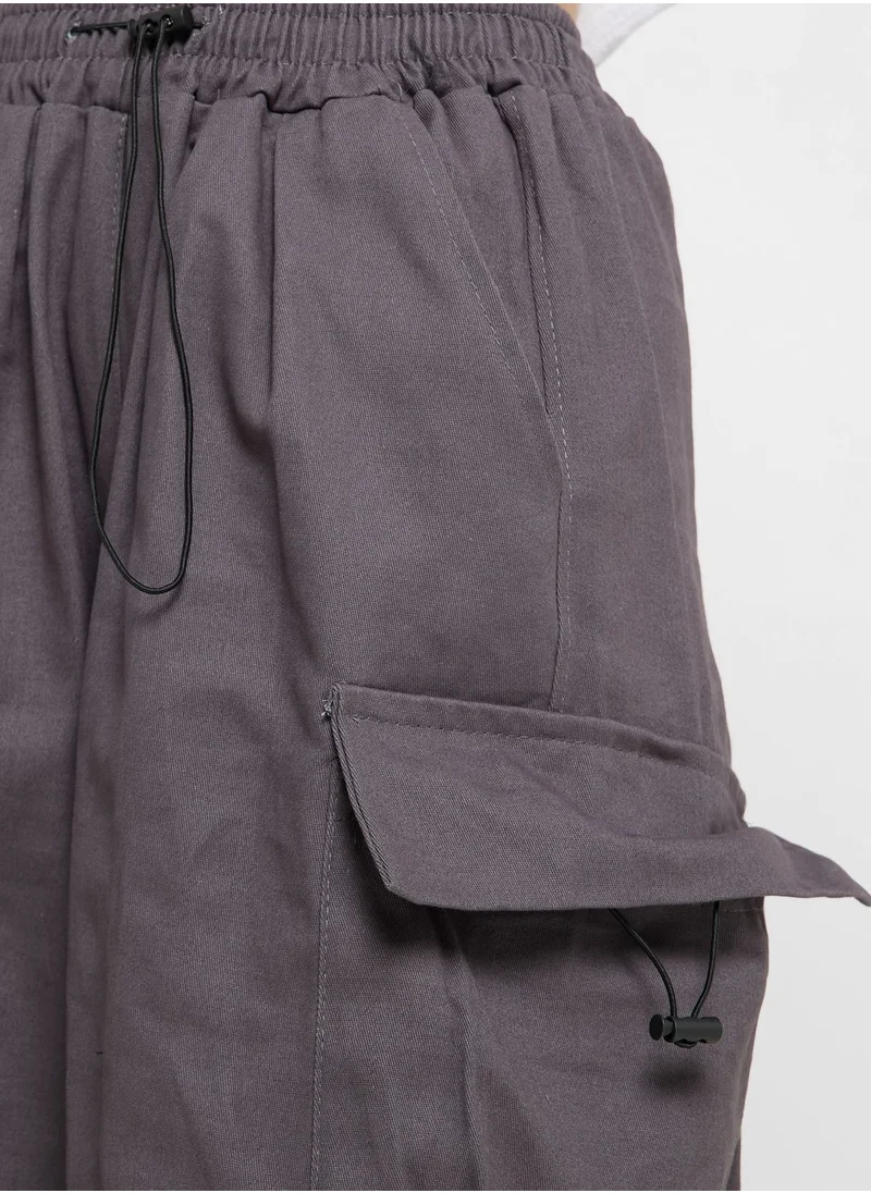 Ginger Cargo Style Pants With Pockets