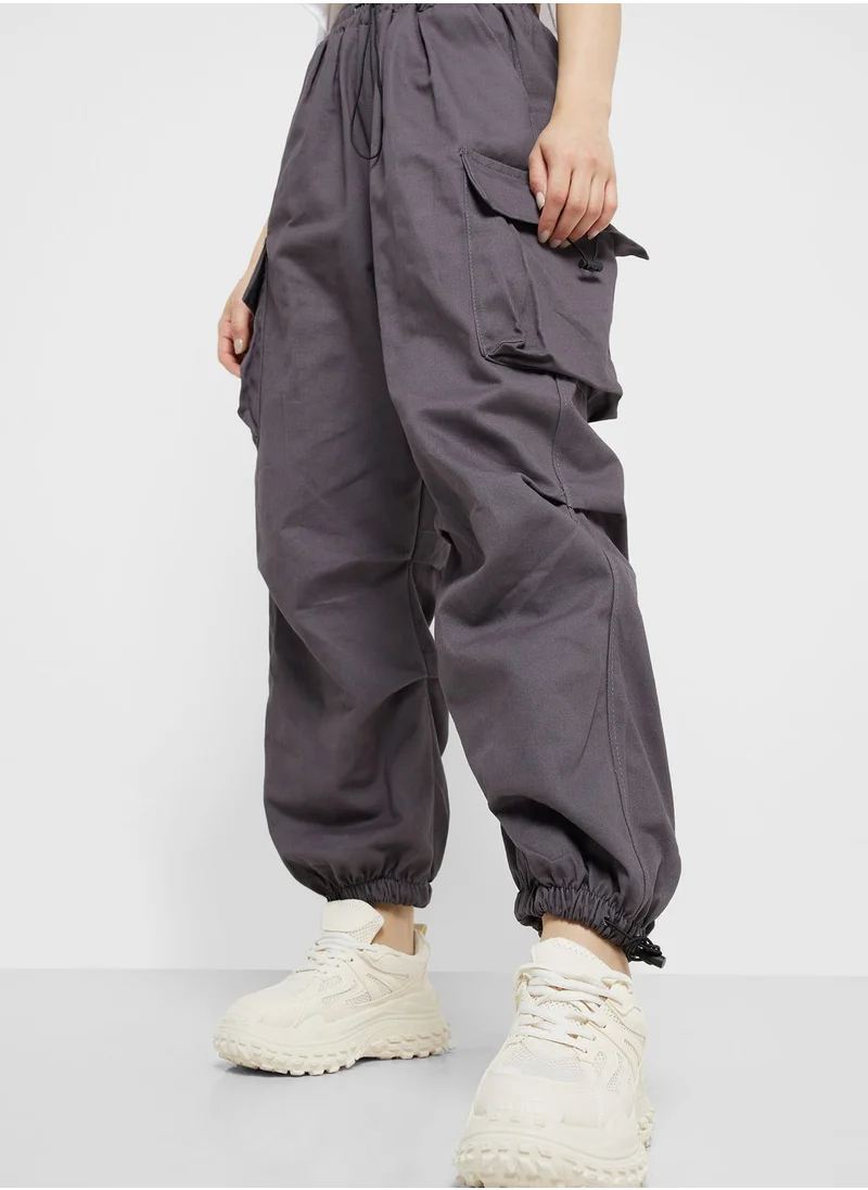 Ginger Cargo Style Pants With Pockets