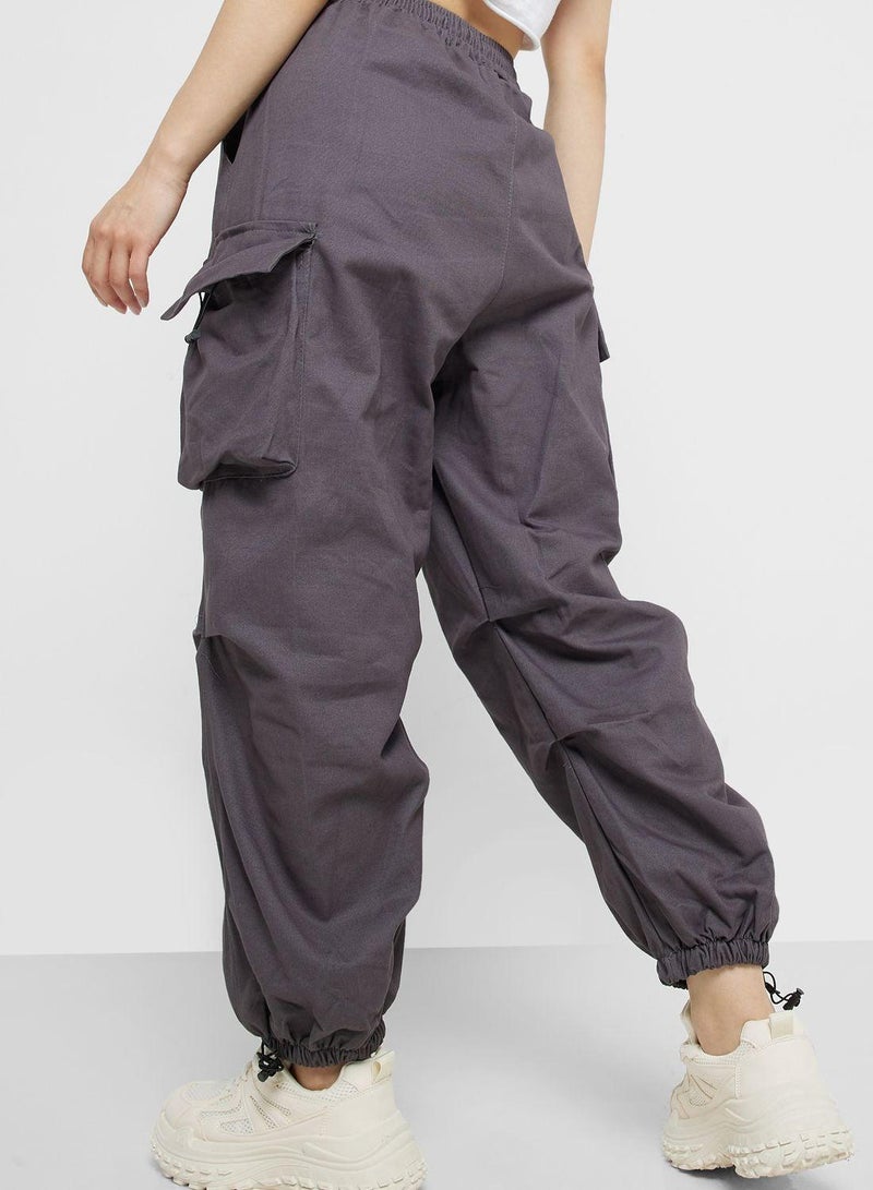Ginger Cargo Style Pants With Pockets - Image 3