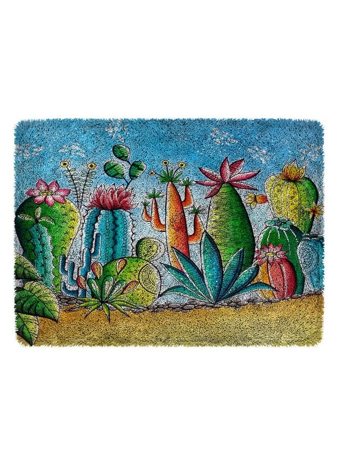 Loquat DIY Latch Hook Kits Rug Embroidery Carpet Set with Crochet Needlework Crafts Shaggy Latch Hook Kit for Kids Beginners  - Image 1