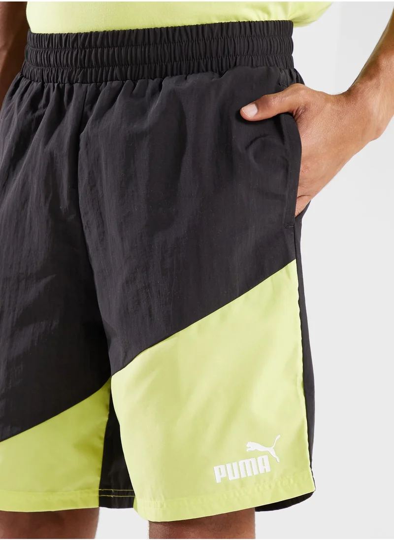 PUMA 8" Power Colorblock Woven Shorts