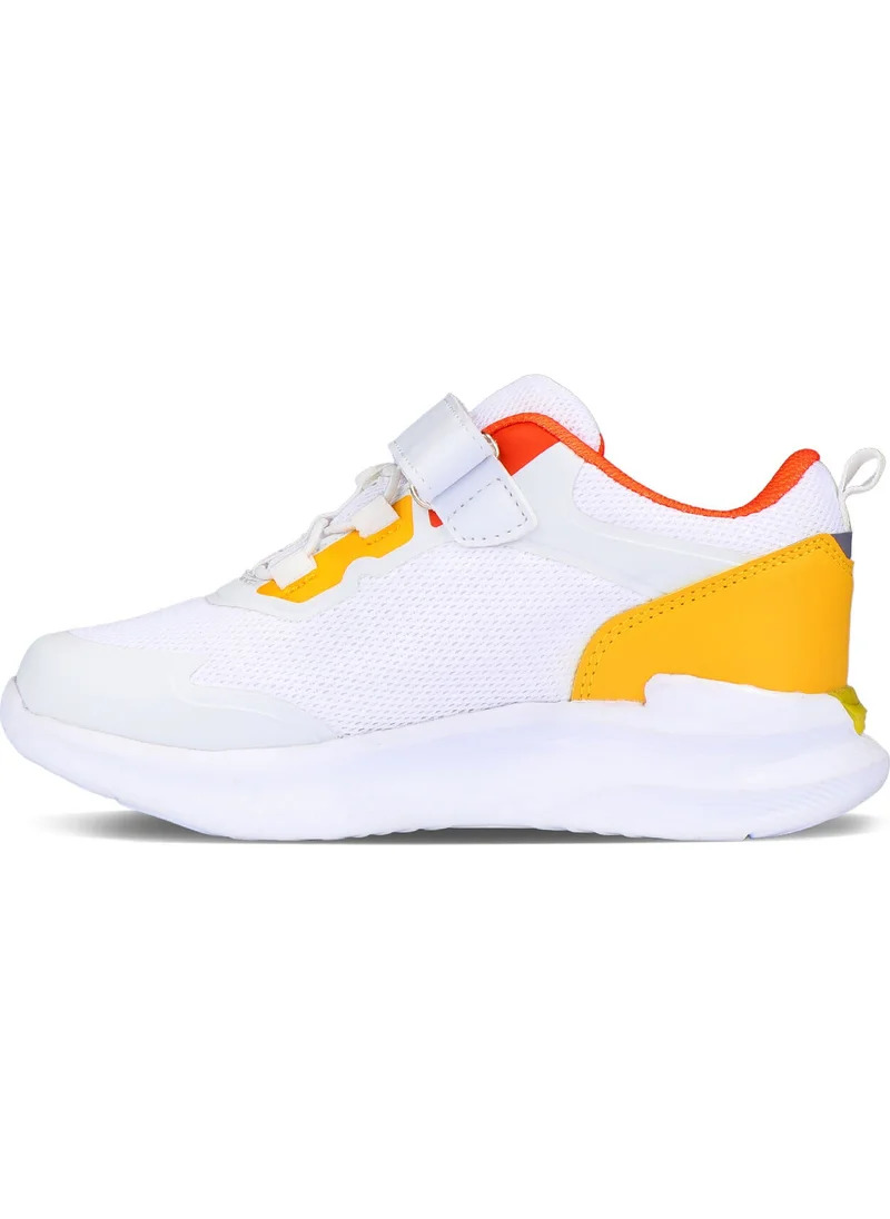 VICCO Yancy Lightweight Unisex Kids White Sports Shoes