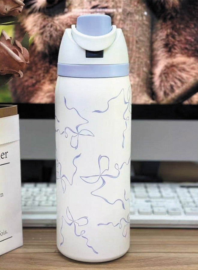 Owala Insulated Stainless Steel Water Bottle With Straw For Sports Travel And School BPA Free Sports Water Bottle(32OZ) - Image 2