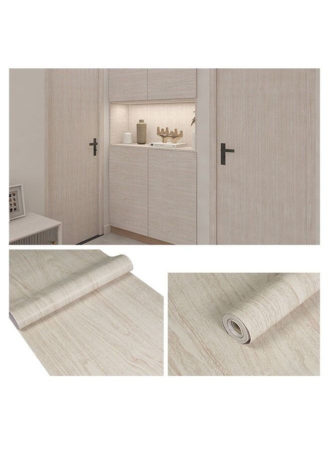ZCM-HAPPY Imitation Wood Grain Pattern Self-Adhesive Wallpaper 1000x45cm  - Image 1