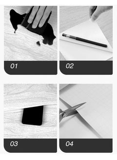 ZCM-HAPPY Imitation Wood Grain Pattern Self-Adhesive Wallpaper 1000x45cm  - Image 2