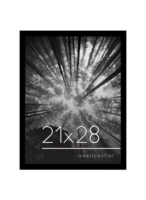Americanflat 21x28 Poster Frame with Polished Plexiglass - Black Picture Frame with Engineered Wood - Epic Collection - Wide Photo Frame for Wall Display