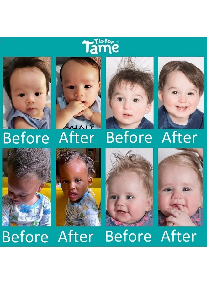 T is for Tame T is for Tame - Hair Taming Cream for Kids, All-Natural for Frizz & Flyaways, Coconut Oil & Jojoba Leave in Cream, Safe for Babies & Toddlers, Not Sticky, Straight or Curly Hair  - Image 5