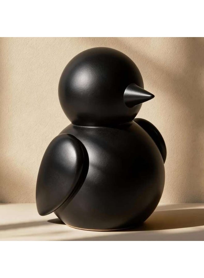 Pan Home Bird Polyresin Decor Figurine - Black - Image 1
