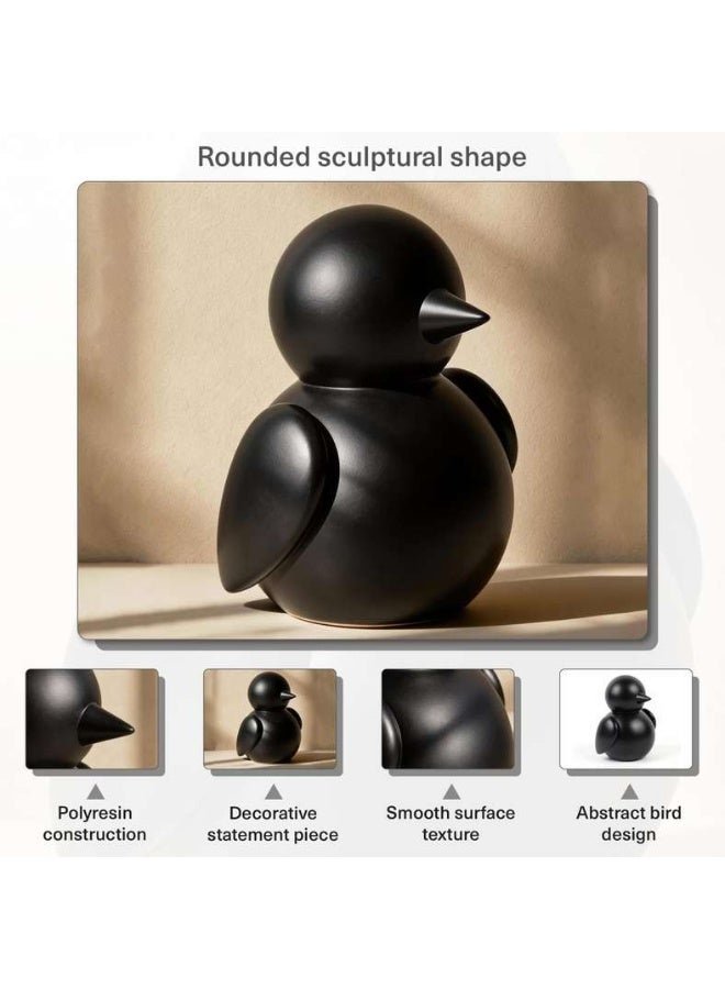 Pan Home Bird Polyresin Decor Figurine - Black - Image 4
