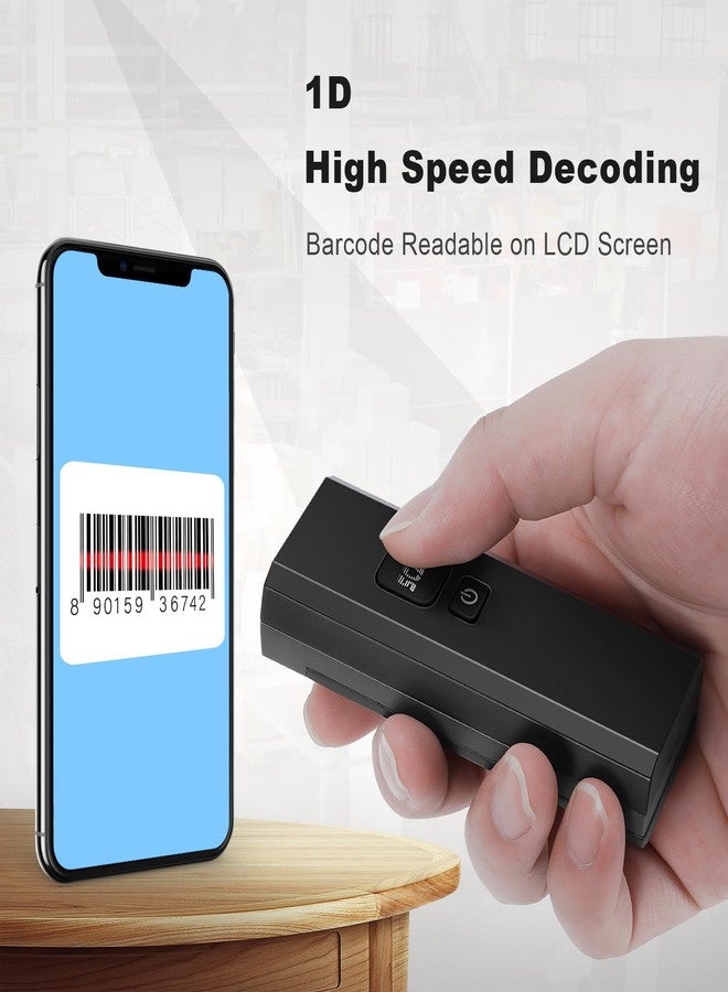JRHC Wireless Barcode Scanner, 1D CCD Automatic Mini Barcode Rreader, Rechargeable Bar Code Scanner with 2.4G Receiver Plug and Play - Image 3