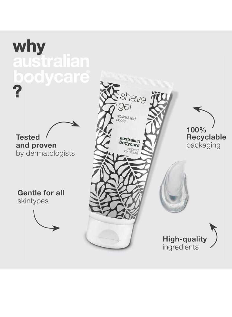 أستراليان بودي كير جل حلاقة بزيت شجرة الشاي للرجال 200 مل جل حلاقة شفاف وغير رغوي لحلاقة دقيقة ومريحة يمنع حرق الحلاقة والبقع الحمراء يقلل من نمو الشعر تحت الجلد - Image 2