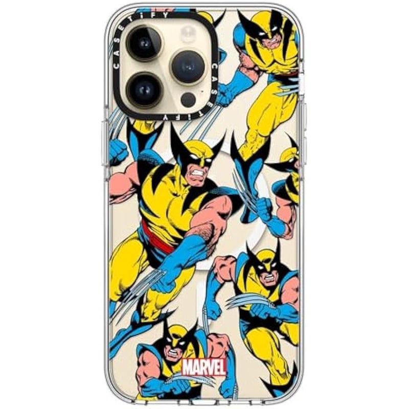 Casetify Clear iPhone 14 Pro Max Case 【Deadpool & Wolverine Co-Lab/Not Yellowing / 6.6ft Drop Protection/Magsafe】 - Wolverine Pattern Case - Clear - Image 4