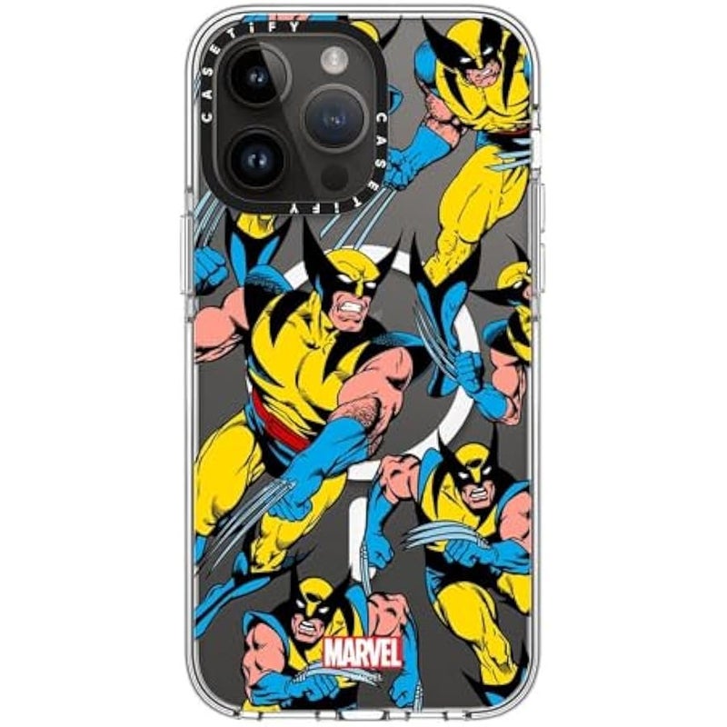 Casetify Clear iPhone 14 Pro Max Case 【Deadpool & Wolverine Co-Lab/Not Yellowing / 6.6ft Drop Protection/Magsafe】 - Wolverine Pattern Case - Clear - Image 3