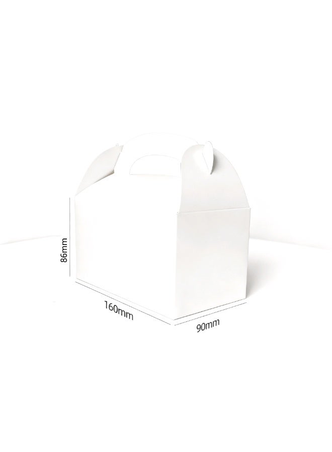12Pack White Party Favor Boxes, Gable Paper Gift Boxes with Handles. Suitable for weddings, birthdays, graduations, baby showers and other occasions. - Image 2