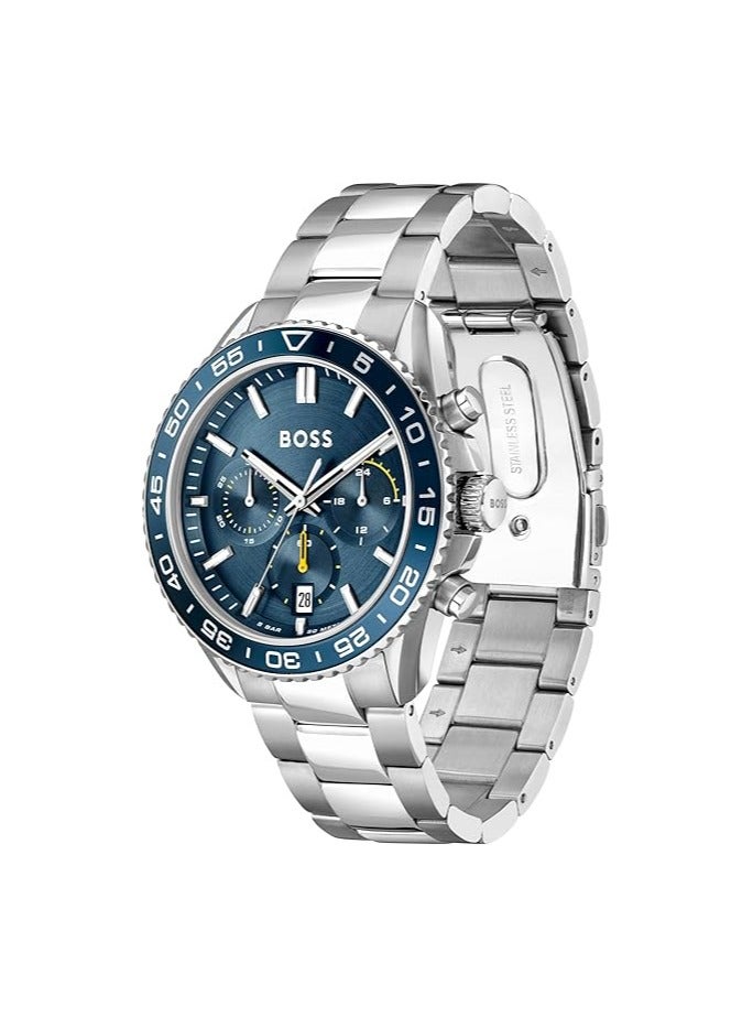 بوس ساعة BOSS للرجال بسوار من الكوارتز بتصميم فاخر - 1514143 - Image 2