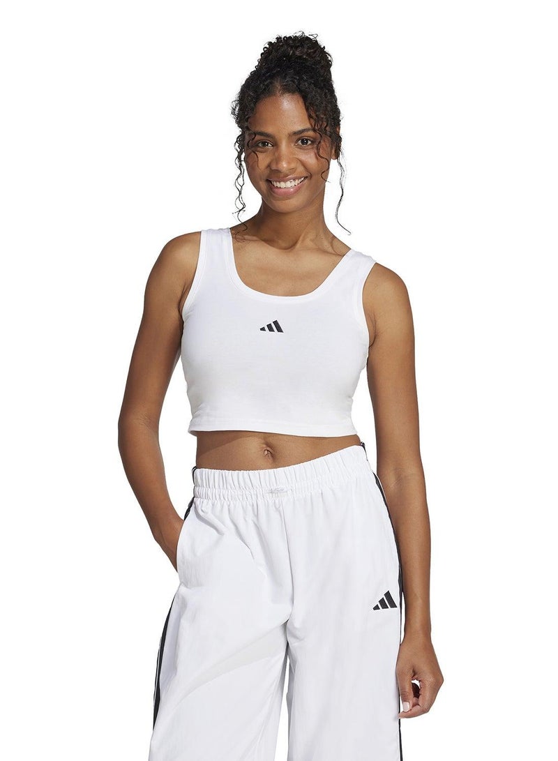 اديداس تانك توب Essentials Small Logo Cotton Lifestyle - Image 1