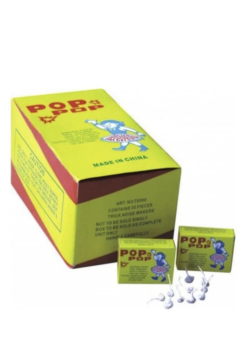 POP Party Poppers for Kids 50 boxes, each box contains 50 pieces