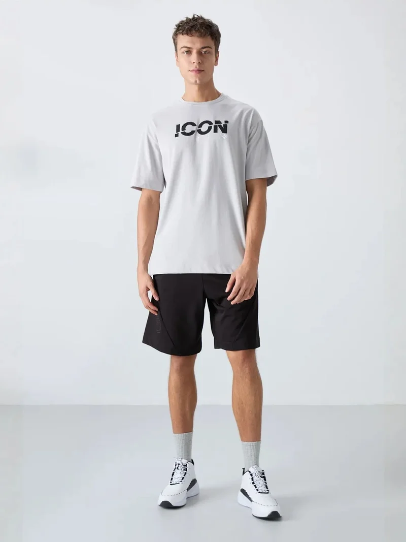 TOMMYLIFE TOMMY Oversized Logo Print Crew Neck T-Shirt