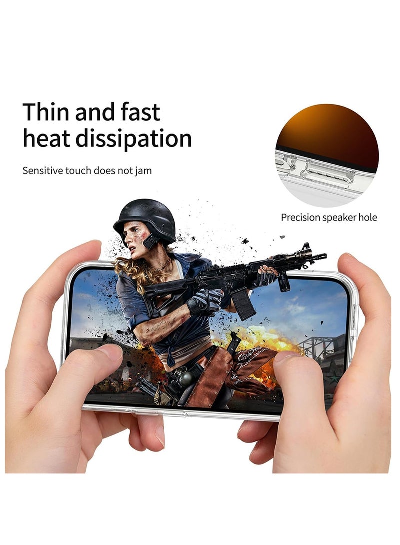 Case Compatible with OPPO Reno 13F 4G/5G Case Crystal Clear Soft TPU Gel Case Flexible Silicone Anti-Scratch Transparent TPU Cover - Clear - Image 3