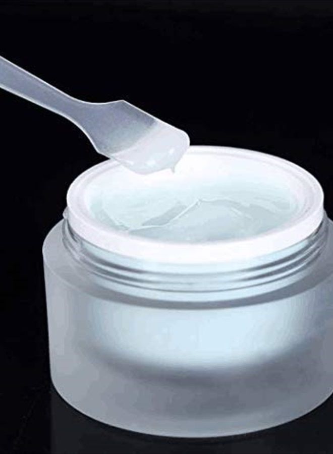 DNHCLL 100PCS Translucent Makeup Frosted Tip Spatula Cosmetic Mask Spatula for Mixing and Sampling,Disposable Mask Stick Cream Mixing Spatulas Spoon Makeup Cosmetic Make Up Tools - Image 4