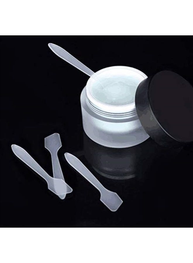 DNHCLL 100PCS Translucent Makeup Frosted Tip Spatula Cosmetic Mask Spatula for Mixing and Sampling,Disposable Mask Stick Cream Mixing Spatulas Spoon Makeup Cosmetic Make Up Tools - Image 5