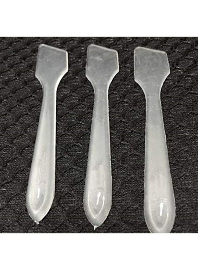 DNHCLL 100PCS Translucent Makeup Frosted Tip Spatula Cosmetic Mask Spatula for Mixing and Sampling,Disposable Mask Stick Cream Mixing Spatulas Spoon Makeup Cosmetic Make Up Tools - Image 2