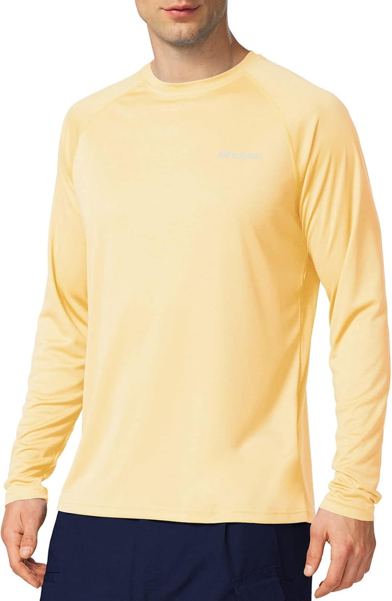 Baleaf Men's Sun Protection Shirts UV SPF UPF 50+ Long Sleeve Rash Guard Fishing Running Quick Dry Lightweight - Image 1