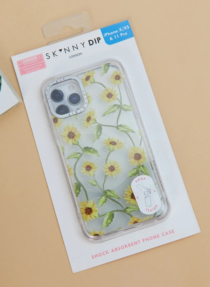 Skinnydip London Sunflower Vine Shock X/Xs / 11 Pro Case