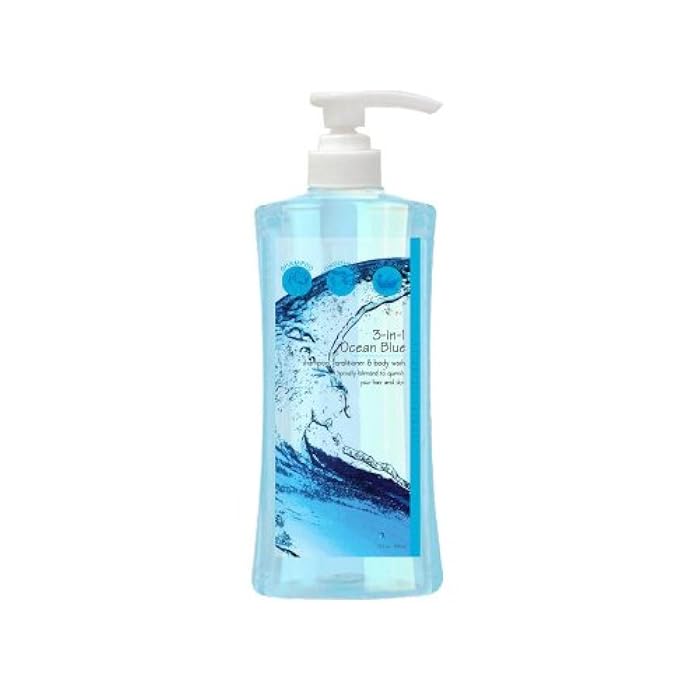 Ocean Blue 3-1 Shampoo, Conditioner and Body Wash, 32 Ounce