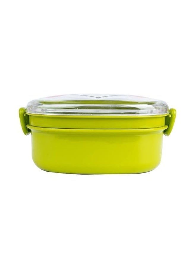 Woz Lunch Box Plastic with Inner Stainless Steel Lunch Box for Kids School Girls and Boys Picnic Airtight Leak Proof Tiffin Box Bpa Free Plastic Microwave Safe Lunch Box Multi Colour - Image 3